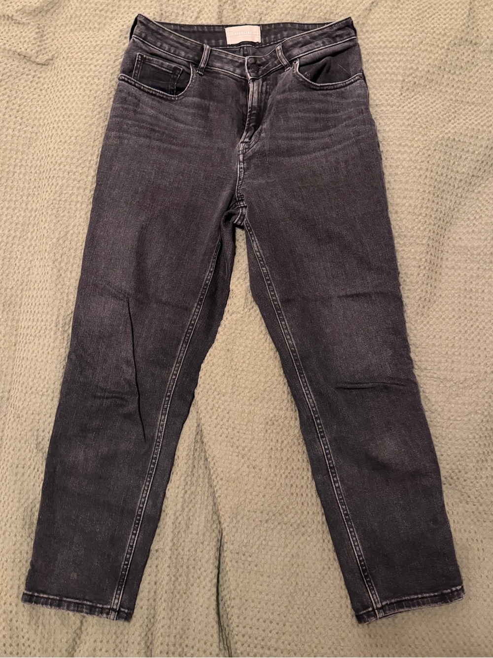 Everlane Straight-Leg Jeans in Black Wash